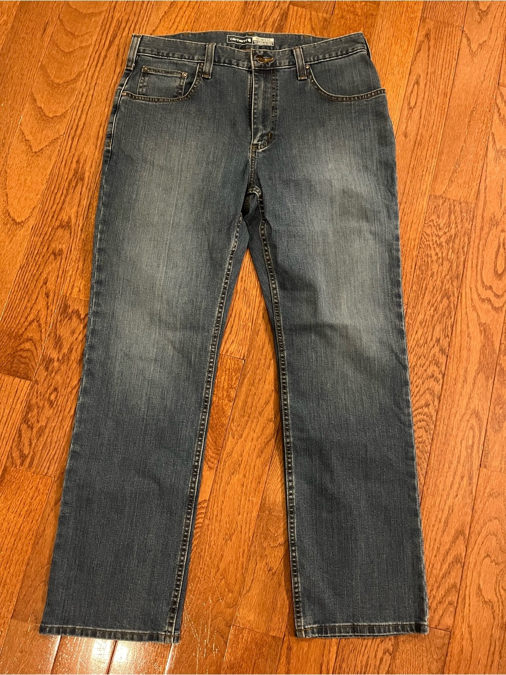 Carhartt Rugged Flex Relaxed Fit Jeans in Medium Wash 34x30 - Picture 3 of 8